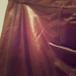 Gap a-line leather skirt
